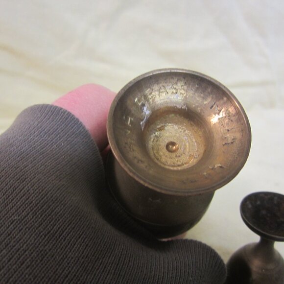UNIQUE VTG MINI BRASS URN & CUP SET VERY CUTE - Picture 8 of 8